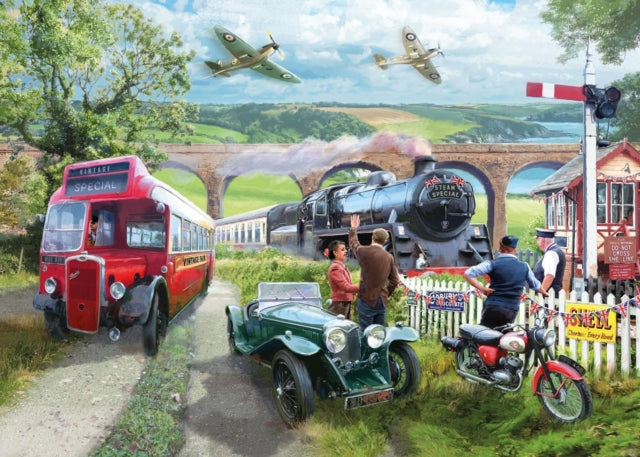 Jigsaw 1000 Piece - Vintage Transport (L) cover