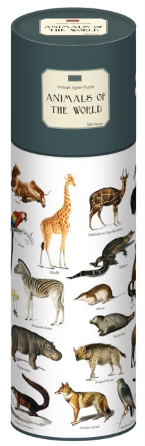 500 Piece Jigsaw In A Tube - Animals Of The World cover