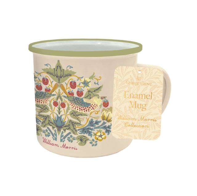 Enamel Mug - William Morris - Strawberry Thief - 500Ml cover