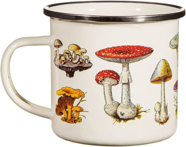Vintage Mushroom Enamel Mug cover