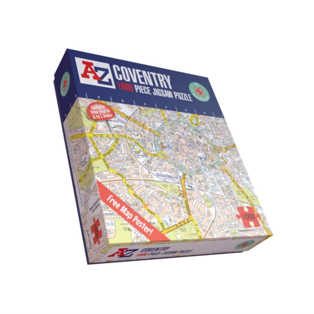 A-Z Map of Coventry 1000 Piece Jigsaw cover