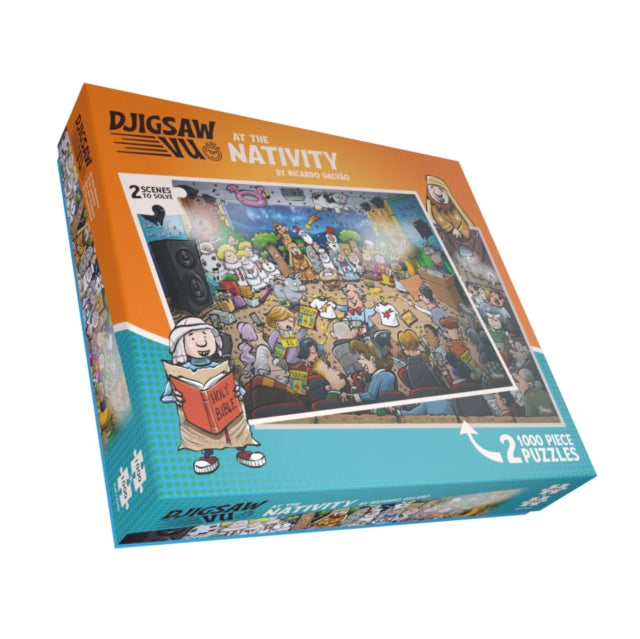 Djigsaw Vu  at the Nativity 2 x 1000 Piece Jigsaw cover
