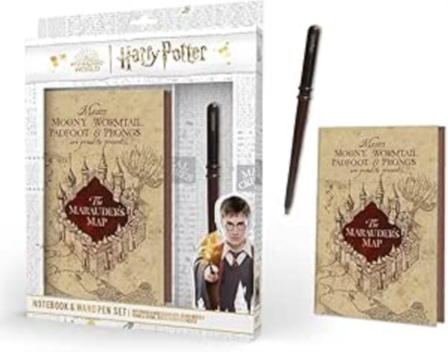 Harry Potter (Marauders Map) Premium Notebook And Wand Pen Set cover