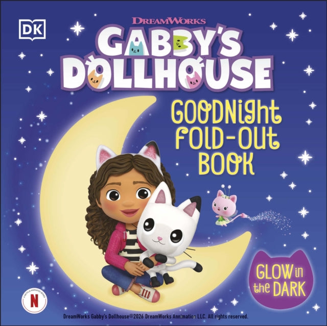 Gabby's Dollhouse Goodnight Fold-out Book cover