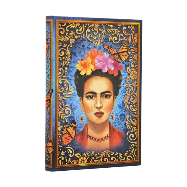 The Colourful Portrait Mini Unlined Hardcover Journal, 176pg, 85GSM by Paperblanks (Viva Frida) cover