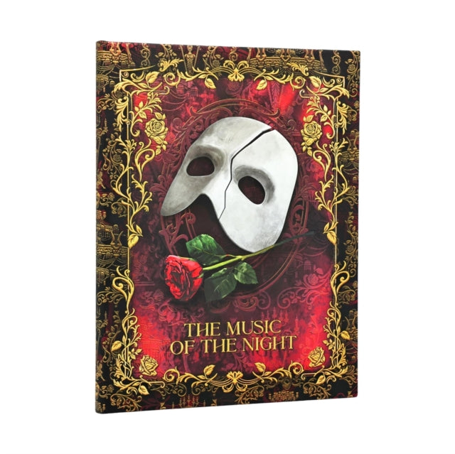 Masked Melody Ultra Custom Lined Hardcover Journal, 144pg, 120GSM, Andrew Lloyd Webber Collection by Paperblanks (Phantom of the Opera) cover