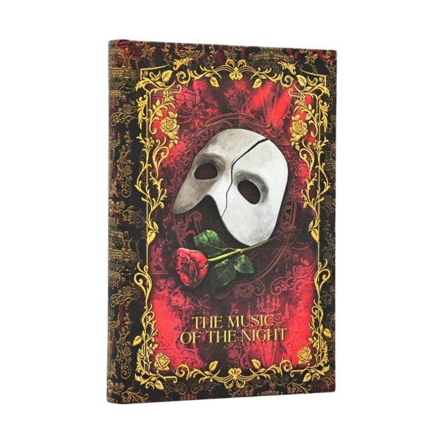 Masked Melody Mini Custom Lined Hardcover Journal, 176pg, 85GSM, Andrew Lloyd Webber Collection by Paperblanks (Phantom of the Opera) cover