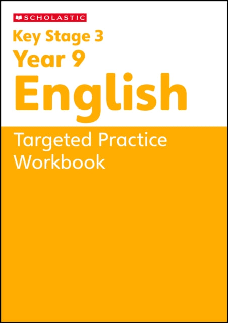 KS3 Year 9 English Targeted Practice Workbook with answers. cover