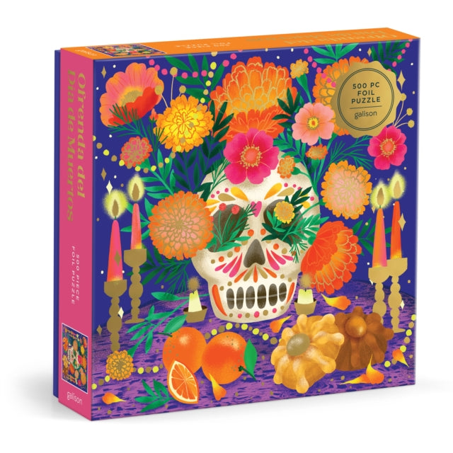Ofrenda del Dia de Muertos 500 Piece Foil Puzzle cover