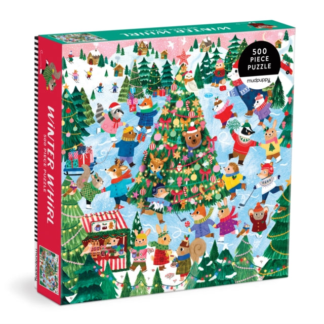Winter Whirl 500 Piece Family Puzzle cover