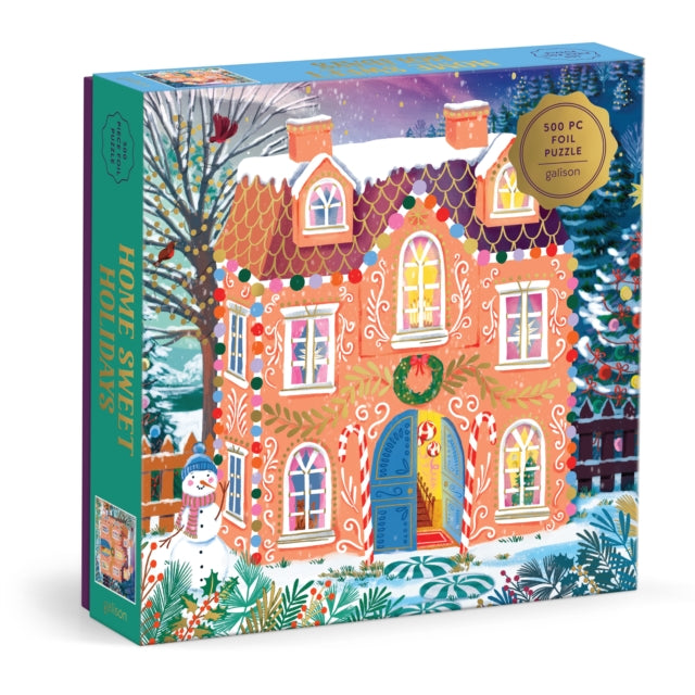 Home Sweet Holidays 500 Piece Foil Puzzle cover
