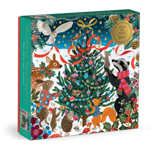 Victoria Ball Woodland Merrymakers 500 Piece Foil Puzzle cover