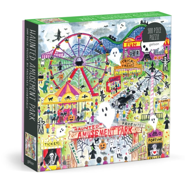 Michael Storrings Haunted Amusement Park 500 Piece Puzzle cover