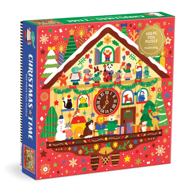 Christmas Time 500 Piece Foil Puzzle cover