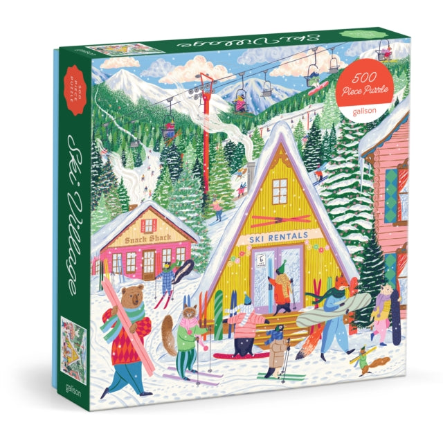 Ski Village 500 Piece Puzzle cover
