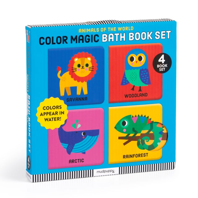 Animals Of The World Color Magic Bath Book Set cover
