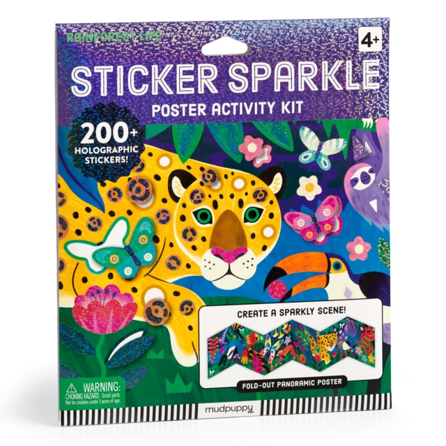 Rainforest Life Sticker Sparkle Poster Activity Kit cover