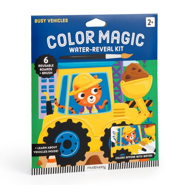 Busy Vehicles Color Magic Water-Reveal Kit cover