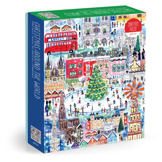 Michael Storrings Christmas Around The World 1500 Piece Puzzle cover