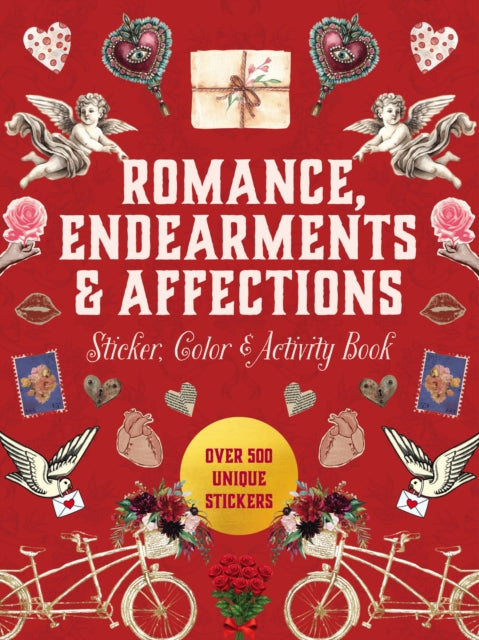 Romance, Endearments & Affections Sticker, Color & Activity Book cover