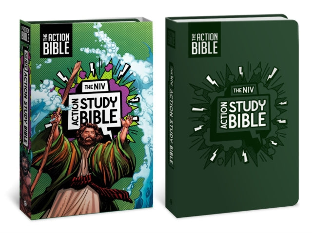 NIV Action Study Bible, Leathersoft, Forest, Full Color cover