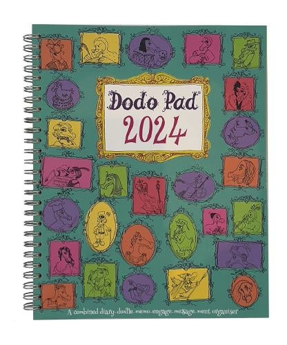 The Dodo Pad Original Desk Diary 2024 - Week to View, Calendar Year Diary: A Diary-Organiser-Planner Book with space for up to 5 people/appointments/activities. UK made, sustainable, plastic free