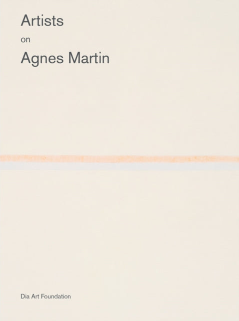 Artists on Agnes Martin cover