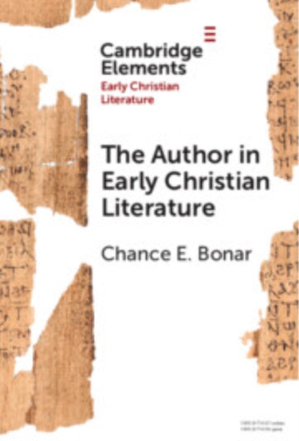 The Author in Early Christian Literature cover