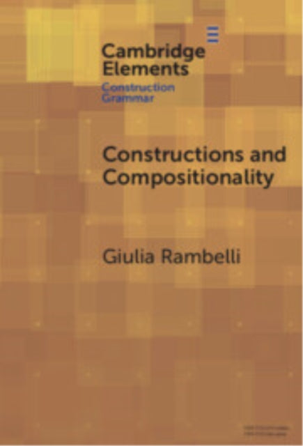 Constructions and Compositionality cover