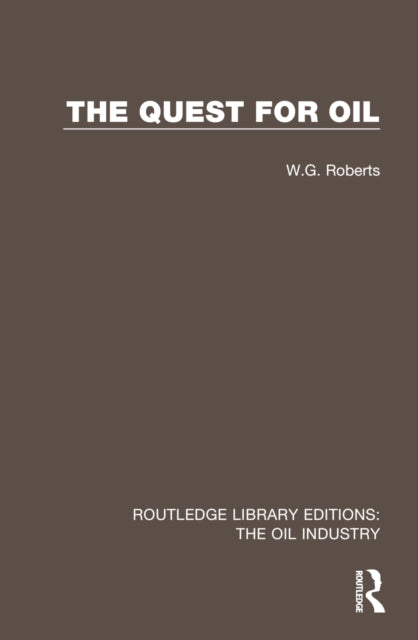 The Quest for Oil cover