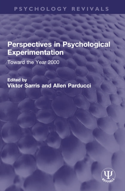 Perspectives in Psychological Experimentation cover