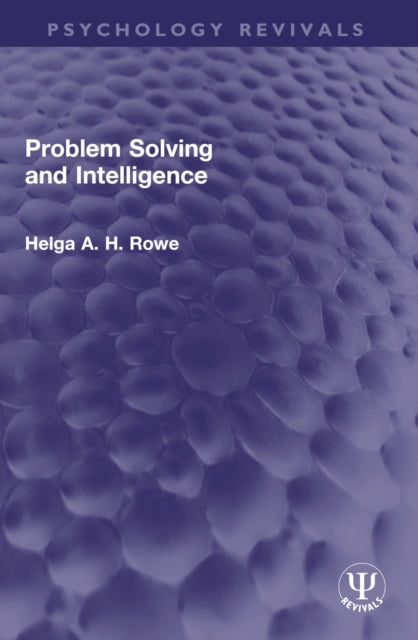 Problem Solving and Intelligence cover