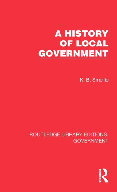 A History of Local Government cover