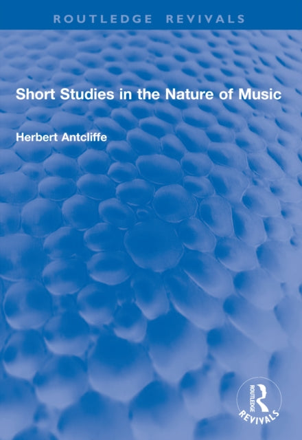 Short Studies in the Nature of Music cover