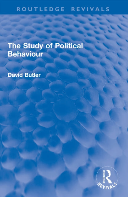 The Study of Political Behaviour cover