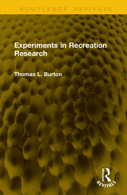 Experiments in Recreation Research cover