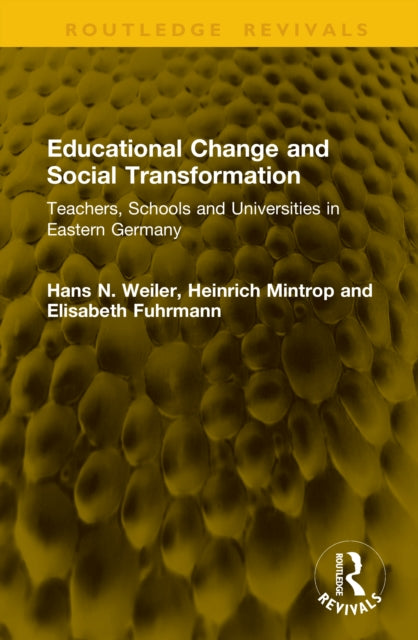 Educational Change and Social Transformation cover