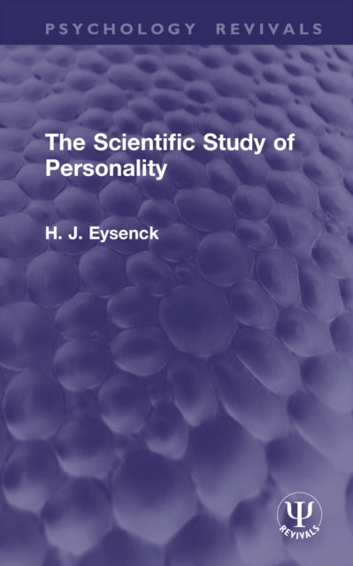The Scientific Study of Personality cover