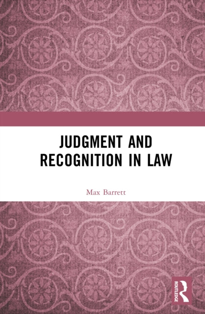Judgment and Recognition in Law cover