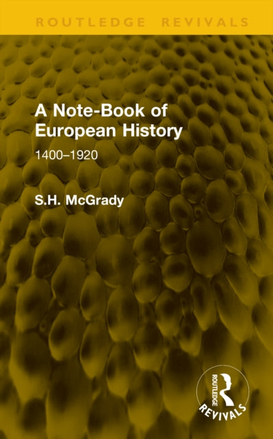 A Note-Book of European History cover