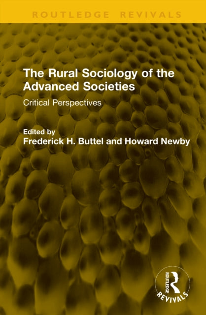 The Rural Sociology of the Advanced Societies cover