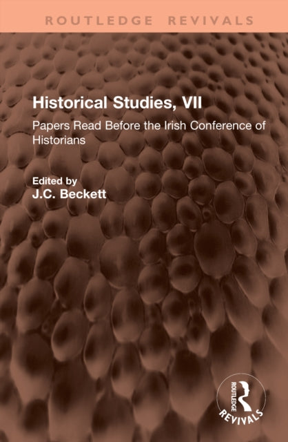 Historical Studies, VII cover