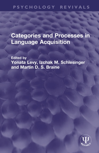 Categories and Processes in Language Acquisition cover