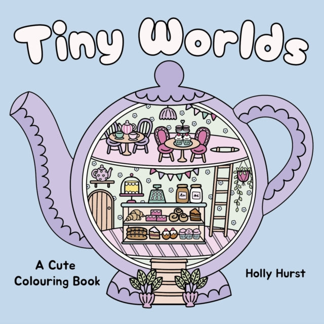 Tiny Worlds Cute Colouring Book cover