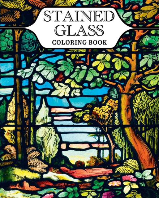 Stained Glass Coloring Book cover