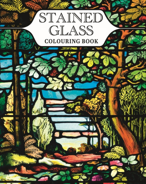 Stained Glass Colouring Book cover
