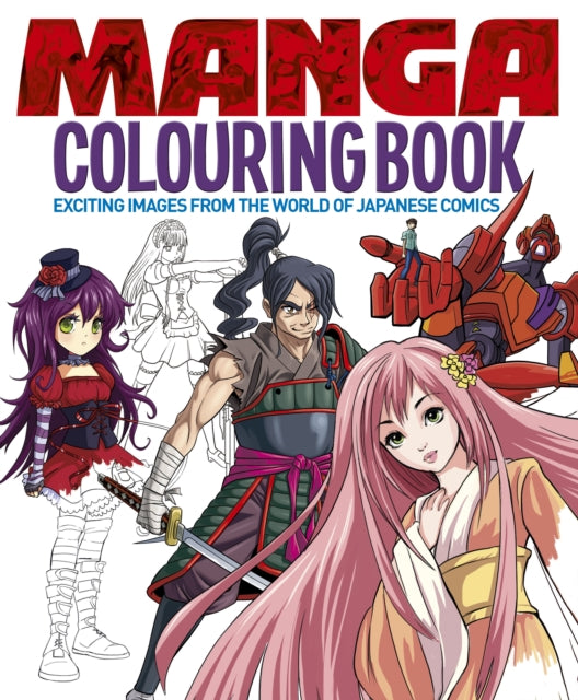 Manga Colouring Book cover