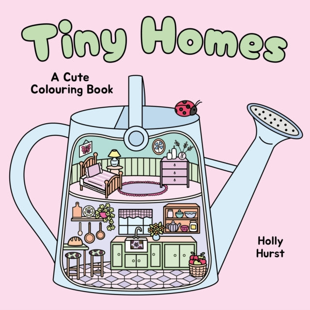 Tiny Homes Cute Colouring Book cover