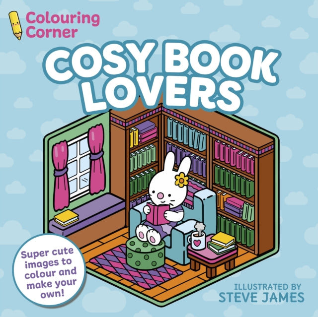 Colouring Corner: Cosy Book Lovers cover