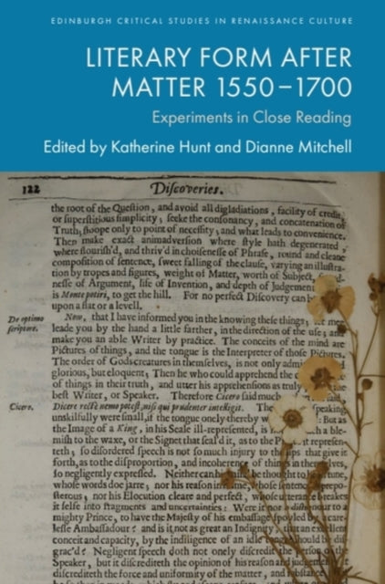 Literary Form After Matter 1550–1700 cover
